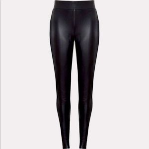 Faux Leather Leggings by LOFT